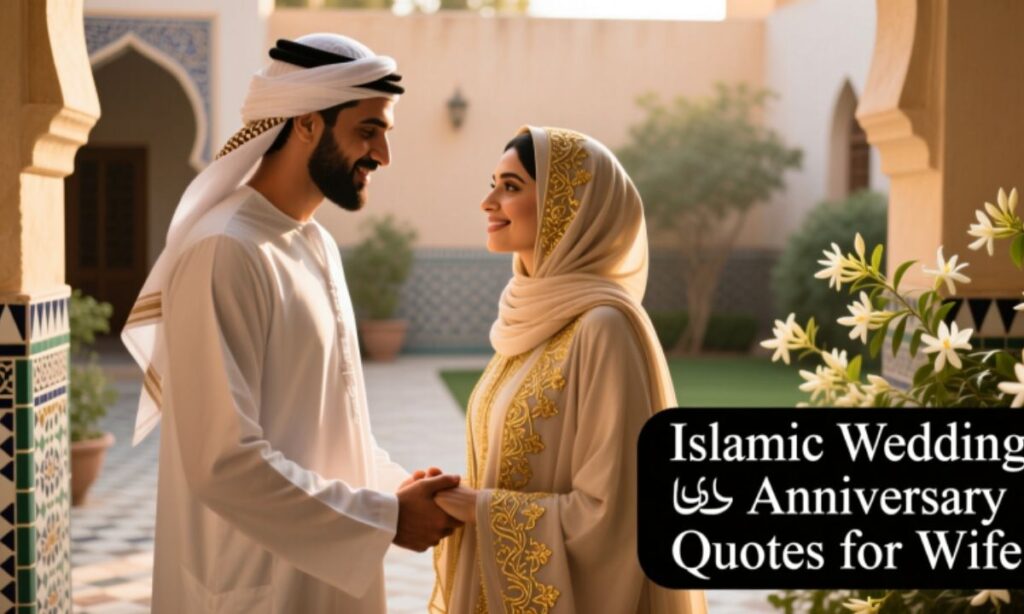 Islamic Wedding Anniversary Quotes for Wife 