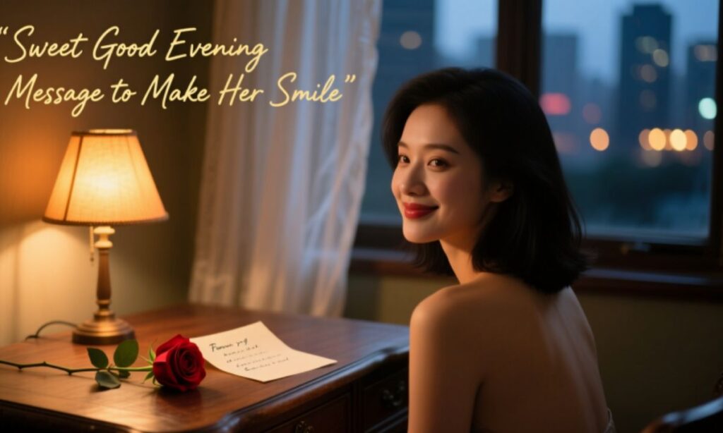 sweet-good-evening-message-to-make-her-smile