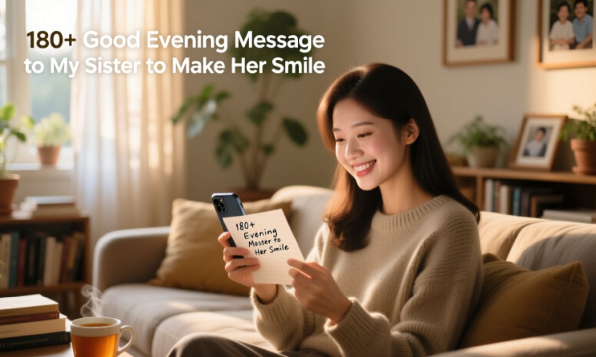 180-good-evening-message-to-my-sister-to-make-her-smile